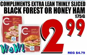 Co-op Atlantic Compliments Extra Lean Thinly Sliced offer