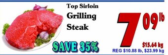 Top Sirloin Grilling Steak
