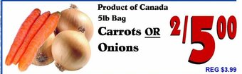 Carrots or Onions
