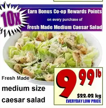 Co-op Atlantic Medium Size Caesar Salad offer