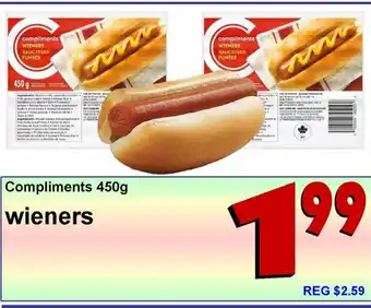 Co-op Atlantic Wieners offer