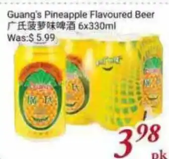 Tone Tai Supermarket Guang's Pineapple Flavoured Beer offer