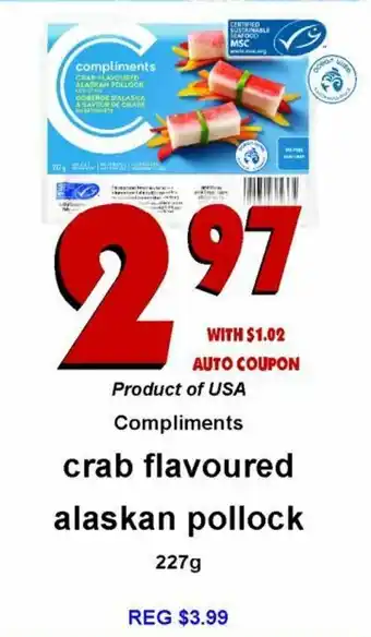 Co-op Atlantic Crab Flavoured Alaskan Pollock offer