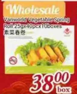 Tone Tai Supermarket Vanworld Vegetable Spring Roll offer