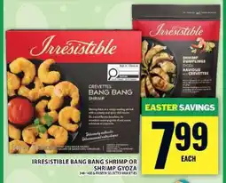 Food Basics Irresistible Bang Bang Shrimp or Shrimp Gyoza offer