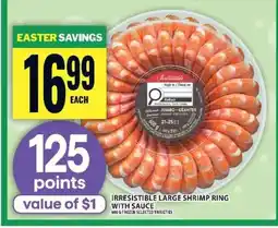 Food Basics Irresistible Large Shrimp Ring with Sauce offer