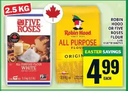 Food Basics ROBIN HOOD or FIVE ROSES FLOUR offer