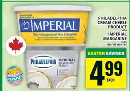 Food Basics Philadelphia Cream Cheese Product / Imperial Margarine offer