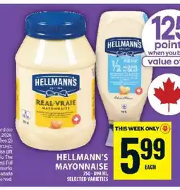 Food Basics Hellmann's Mayonnaise offer