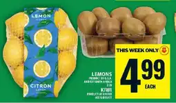 Food Basics Lemons offer