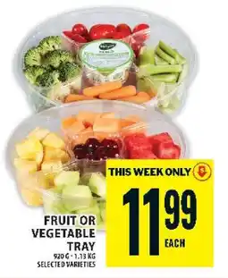 Food Basics Fruit or Vegetable Tray offer