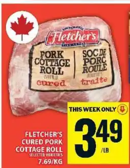 Food Basics FLETCHER’S CURED PORK COTTAGE ROLL offer