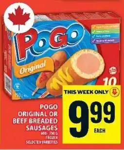 Food Basics POGO Original or Beef Breaded Sausages offer