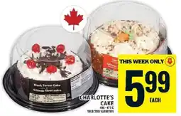 Food Basics Charlotte's Cake offer