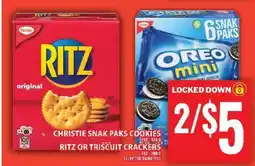 Food Basics Christie Snak Paks Cookies - Ritz or Triscuit Crackers offer