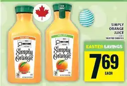 Food Basics Simply Orange Juice offer