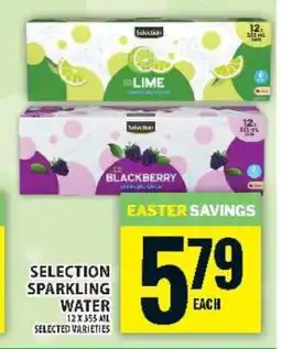 Food Basics SELECTION SPARKLING WATER offer
