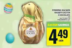Food Basics Ferrero Rocher Rabbit Easter Chocolate offer
