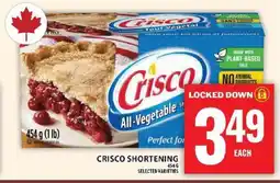 Food Basics Crisco Shortening offer