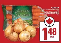 Food Basics Carrots / Yellow Onions offer