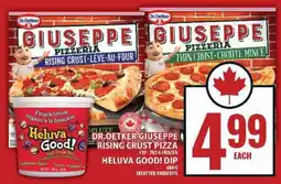 Food Basics Dr. Oetker Giuseppe Pizza / Heluva Good! Dip offer