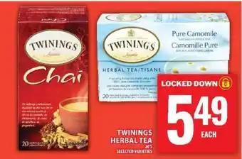 Food Basics TWININGS HERBAL TEA offer