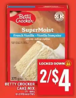 Food Basics BETTY CROCKER CAKE MIX offer