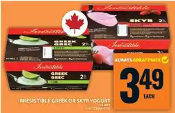 Food Basics Irresistible Greek or Skyr Yogurt offer