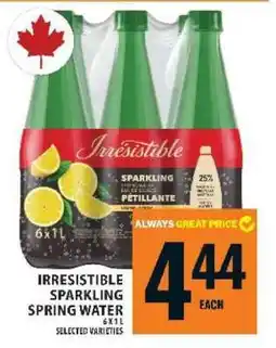 Food Basics Irresistible Sparkling Spring Water offer