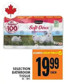 Food Basics SELECTION BATHROOM TISSUE offer
