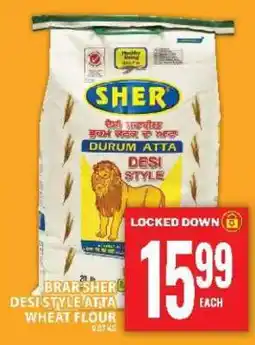Food Basics BRAR SHER DESI STYLE ATTA WHEAT FLOUR offer