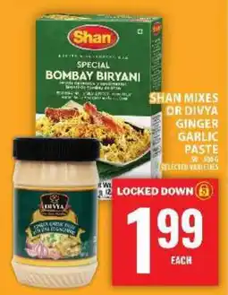 Food Basics Shan Mixes or Divya Ginger Garlic Paste offer