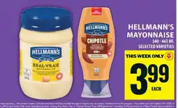Food Basics Hellmann's Mayonnaise offer