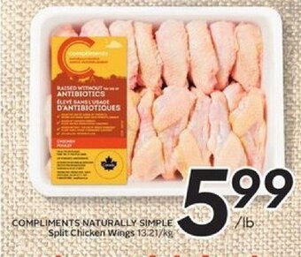 Safeway Compliments Naturally Simple Split Chicken Wings offer