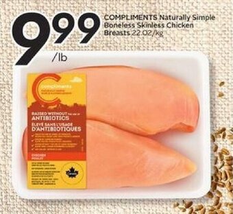 Safeway Compliments Naturally Simple Boneless Skinless Chicken Breasts offer