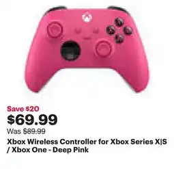 Best Buy Xbox Wireless Controller for Xbox Series X|S / Xbox One - Deep Pink offer