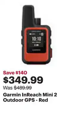 Best Buy Garmin InReach Mini 2 Outdoor GPS - Red offer