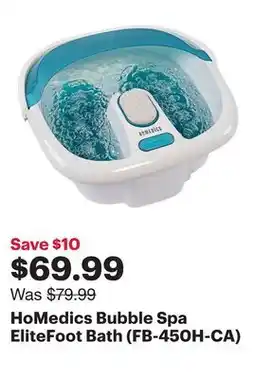 Best Buy HoMedics Bubble Spa EliteFoot Bath (FB-450H-CA) offer
