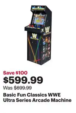 Best Buy Basic Fun Classics WWE Ultra Series Arcade Machine offer