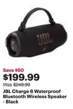 Best Buy JBL Charge 6 Waterproof Bluetooth Wireless Speaker - Black offer