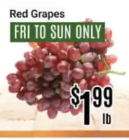 Nations Fresh Foods Red Grapes offer