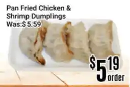 Nations Fresh Foods Pan Fried Chicken & Shrimp Dumplings offer