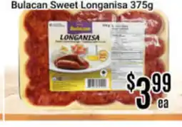 Nations Fresh Foods Bulacan Sweet Longanisa offer