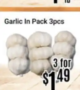 Nations Fresh Foods Garlic In Pack 3pcs offer