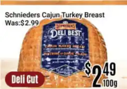 Nations Fresh Foods Schnieders Cajun Turkey Breast offer