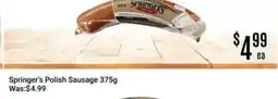 Nations Fresh Foods Springer's Polish Sausage offer