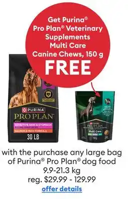Petsmart Purina Pro Plan dog food offer