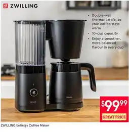 Kitchen Stuff Plus ZWILLING Enfinigy Coffee Maker offer