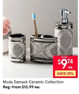 Kitchen Stuff Plus Moda Damask Ceramic Collection offer