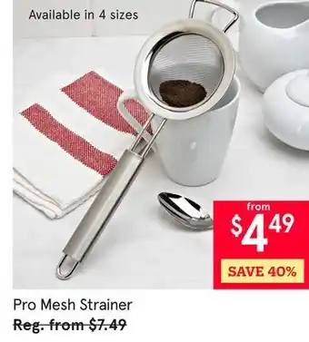 Kitchen Stuff Plus Pro Mesh Strainer offer